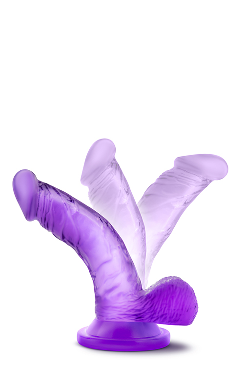 Фалоімітатор naturally yours 4inch mini cock purple - Зображення 3