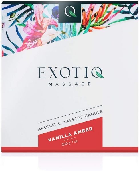 Масажна свічка exotiq massage candle vanilla 200g - Зображення 4