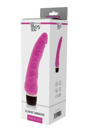 Вібромасажер багатошвидкісний dream toys purrfect classic, рожевий