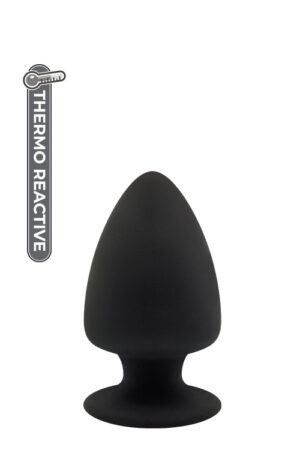 Термоактивна анальна пробка premium silicone plug s black