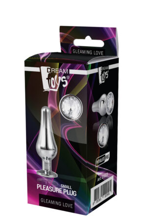 Dt21823 анальна пробка конічної форми dream toys gleaming love silver pleasure plug s