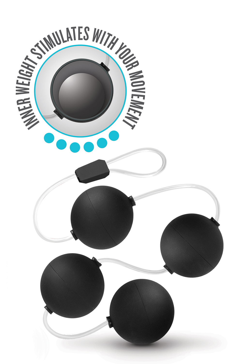 Анальні кульки blush anal adventures pleasure balls-black - Зображення 3