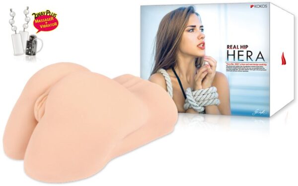 Мастурбатор kokos hera hip real deluxe з вібрацією - Зображення 5