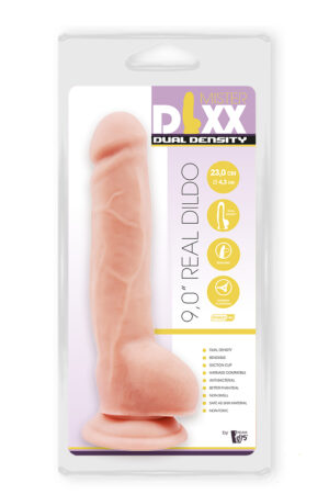 Фалоімітатор з подвійною щільністю mr. dixx 9inch dual density dildo