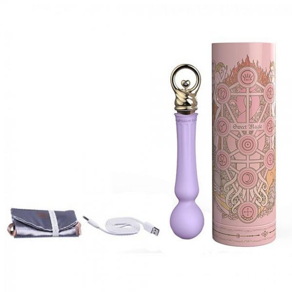Вібромасажер мікрофон zalo confidence з функцією нагрівання, fairy violet - Зображення 2