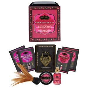 Міні набір інтимної косметики kama sutra weekender kit, полуничні мрії