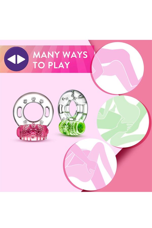Ерекційне віброкільце play with me arouser vibrating c-ring pink - Зображення 4