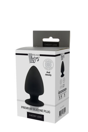 Термоактивна анальна пробка premium silicone plug s black