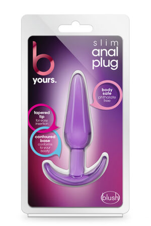 T331510 анальний plug b yours slim anal plug purple