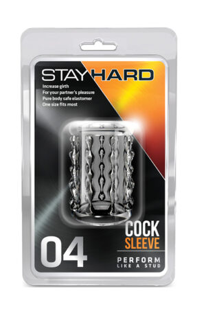 Насадка stay hard-cock sleeve 04, clear