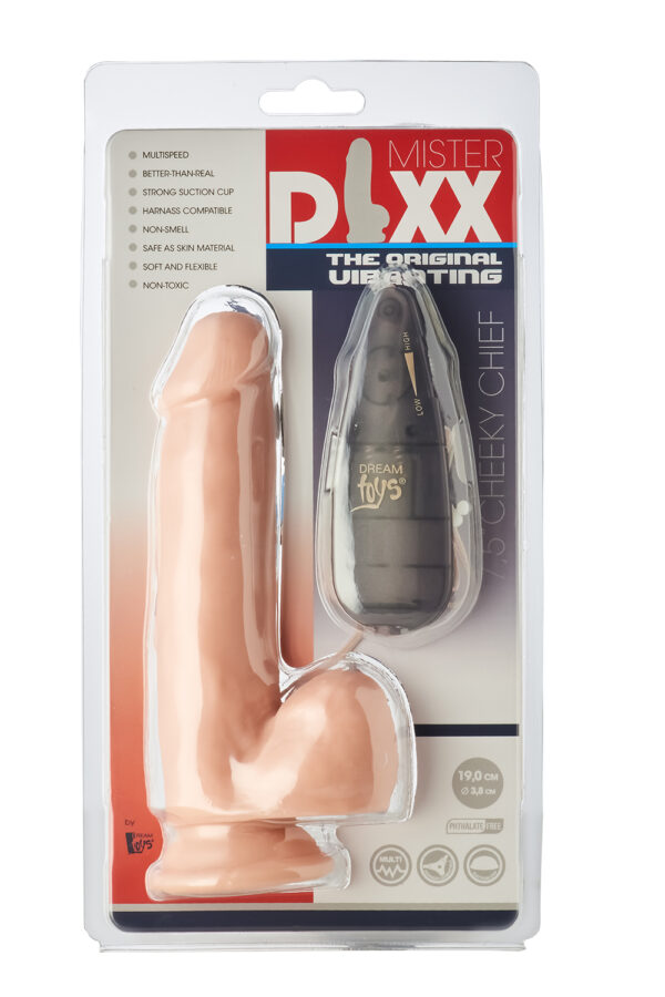 Вібратор із присоскою dream toys mr.dixx cheeky chief 7,5' vibr. dildo - Зображення 2