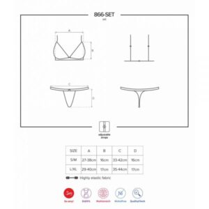 Комплект 866-set-1 set 2-pcs s / M