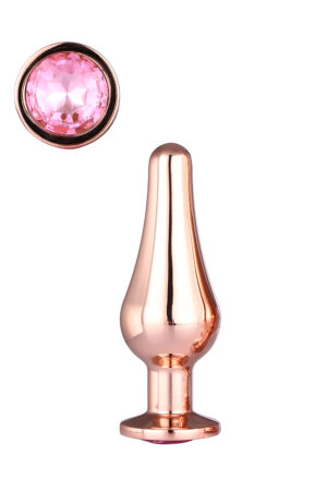 Dt21826 анальна пробка конічної форми dream toys gleaming love rose gold pleasure plug s