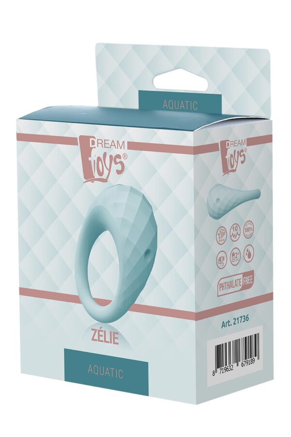 Ерекційне віброкільце dream toys aquatic zelie - Зображення 2