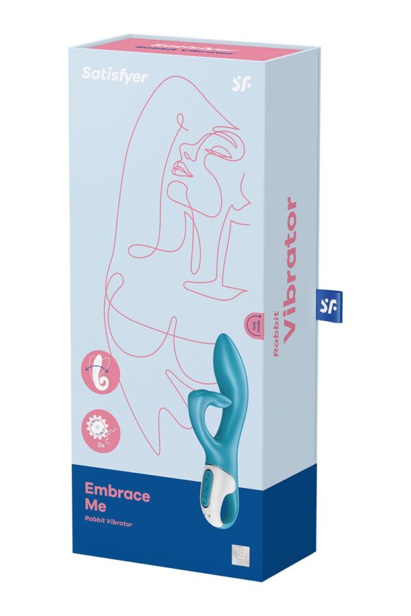 Вібратор кролик satisfyer embrace me turquoise - Зображення 2