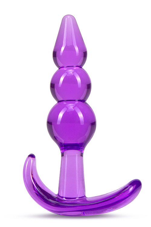 T331511 анальний плаг b yours triple bead anal plug purple