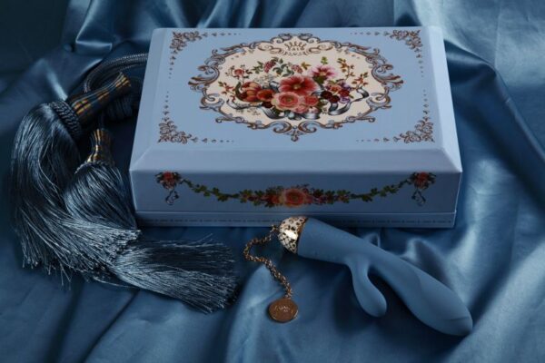 Вібромасажер-кролик з функцією управління зі смартфона zalo rosalie, royal blue - Зображення 5