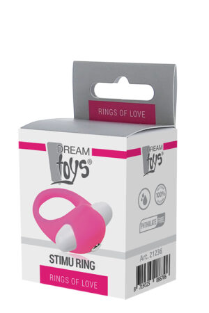 Ерекційне віброкільце lit-up silicone stimu ring 6 pink