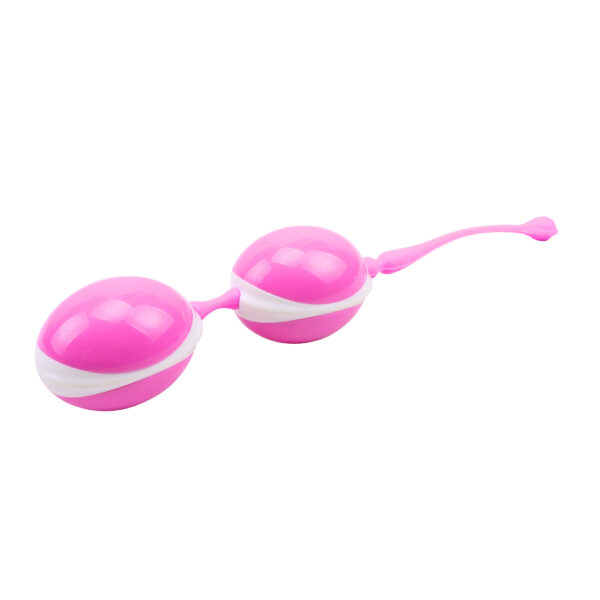 Вагінальні кульки-chisa geisha lastic double balls ii, hi-basic pink - Зображення 2