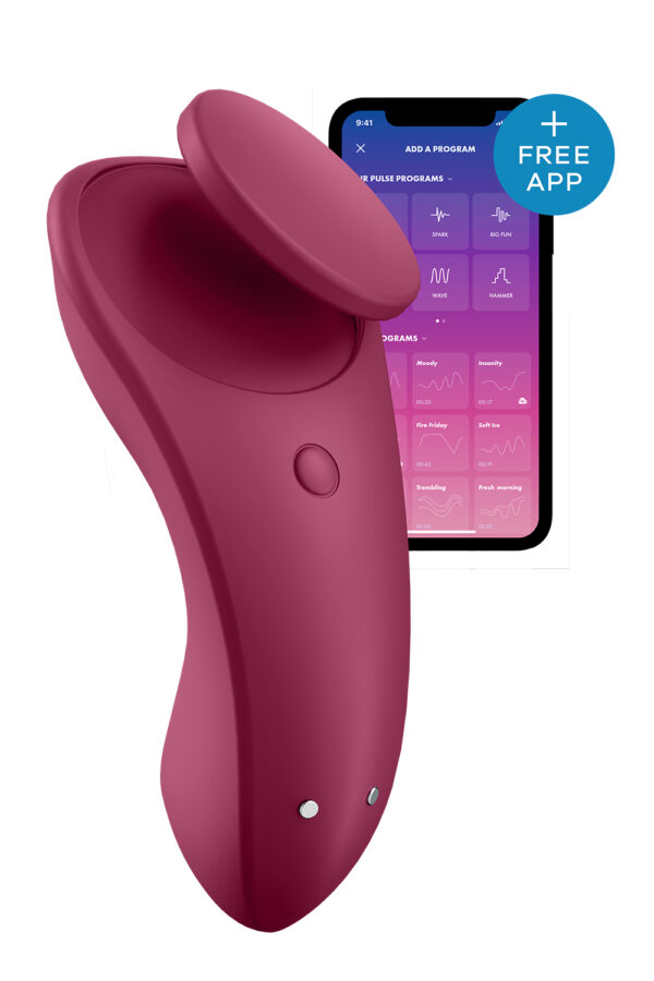 Вібратор в трусики з функцією управління смартфоном satisfyer sexy secret