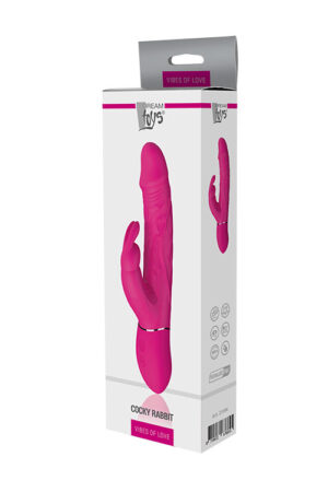 Подвійний вібратор кролик dream toys vibes of love cocky rabbit magenta