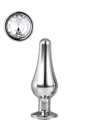 Dt21823 анальна пробка конічної форми dream toys gleaming love silver pleasure plug s