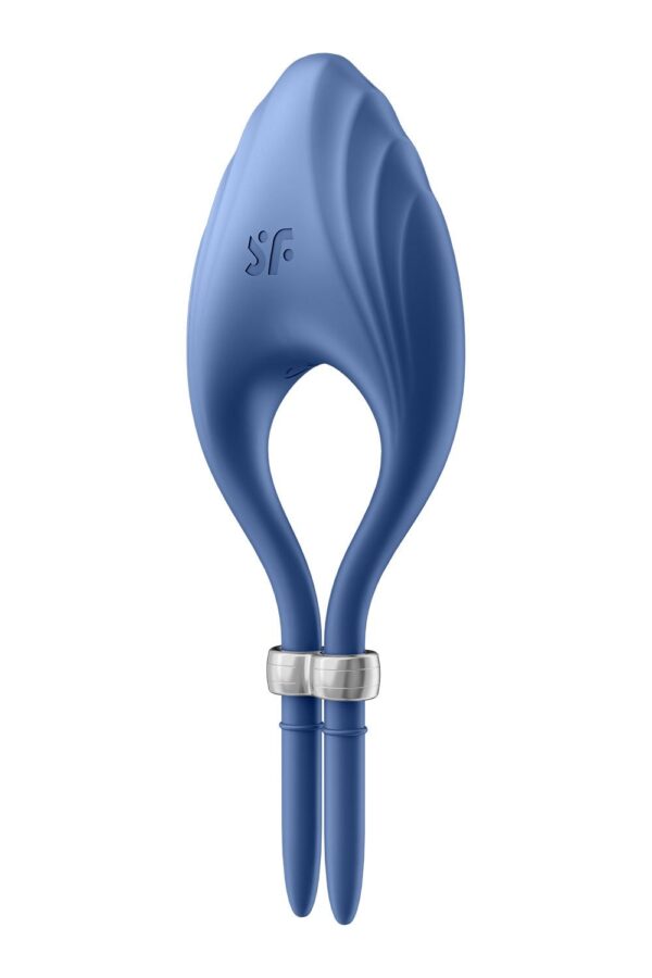 Регульоване ерекційне кільце з вібрацією satisfyer duelist blue