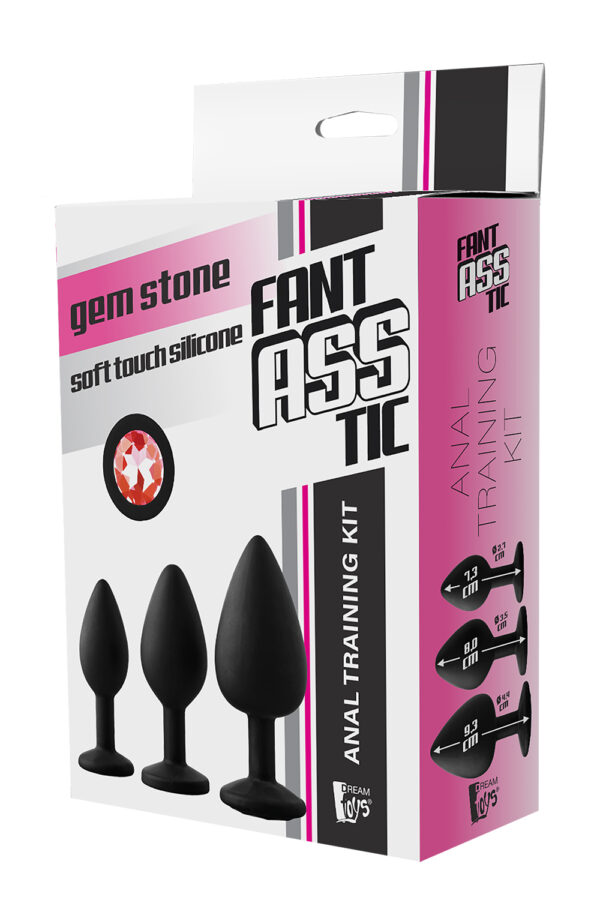 Набір анальних пробок dream toys fantasstic red stone - Зображення 2