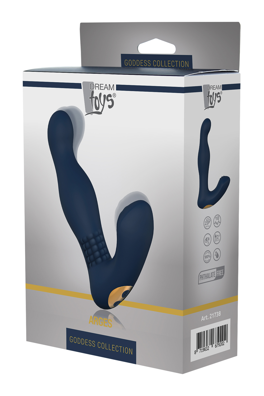 Універсальний вібромасажер (масажер простати) goddess collection arges - Зображення 2