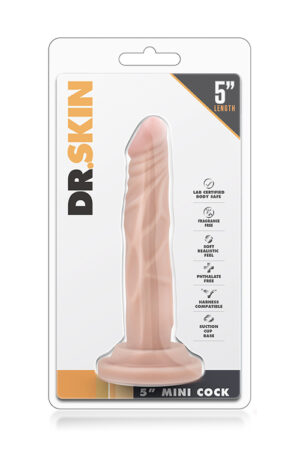 T330665 фалоімітатор dr. skin 5 inch mini cock beige