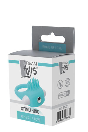 Ерекційне віброкільце lit-up silicone stimu ring 5 blue