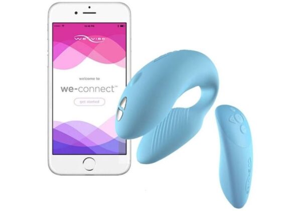 Вібромасажер для пар we-vibe chorus, blue - Зображення 2