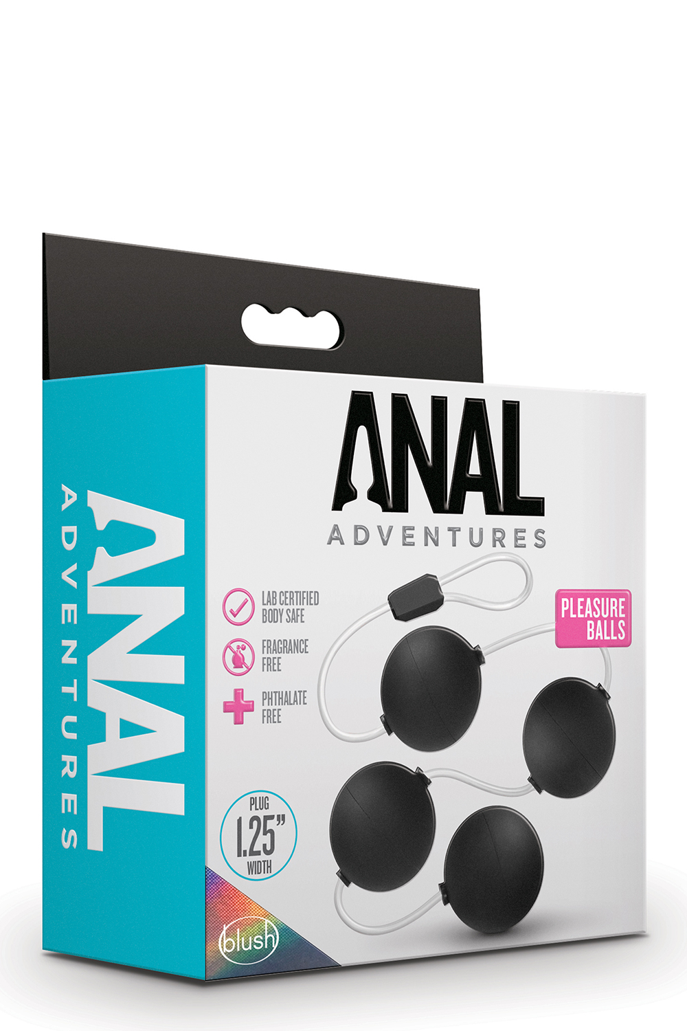 Анальні кульки blush anal adventures pleasure balls-black - Зображення 2