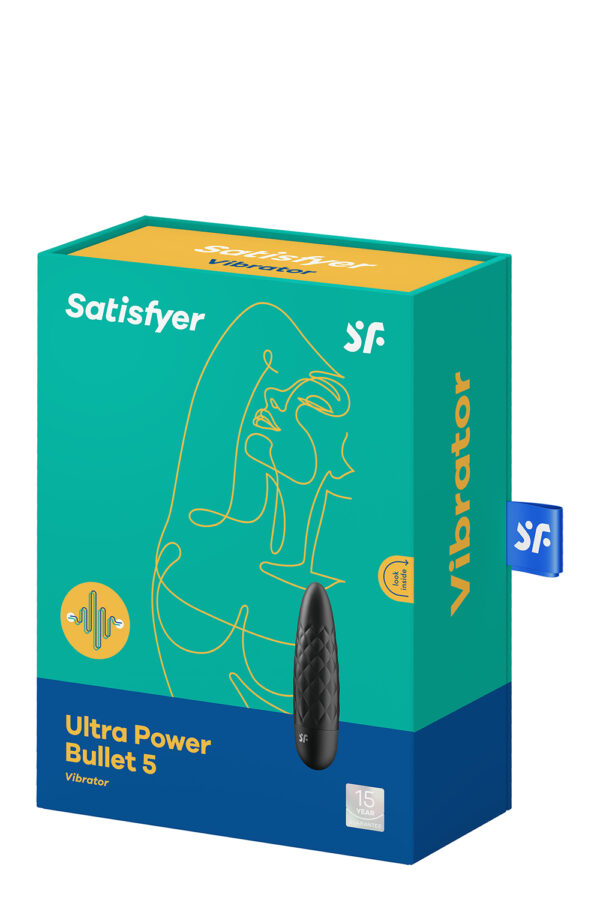 T360192 вібропуля з глибокою вібрацією satisfyer ultra power bullet 5 black - Зображення 2