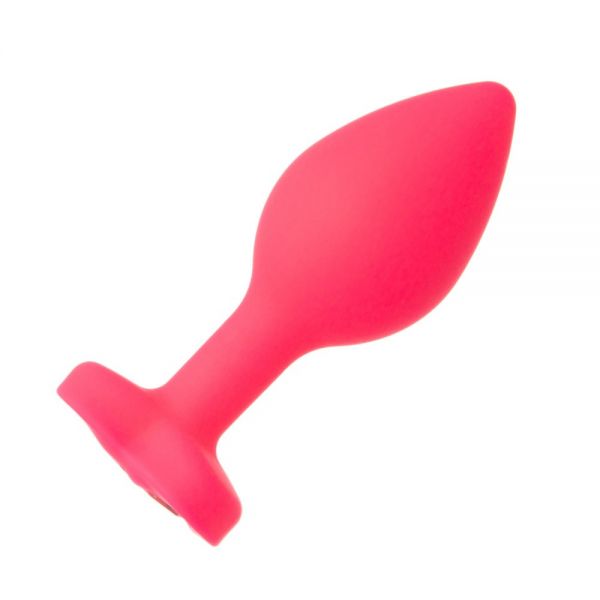 Анальна pink silicone heart light pink, s - Зображення 2