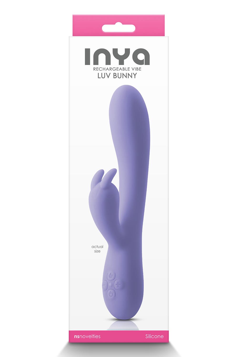 Вібратор кролик ns novelties inya luv bunny purple - Зображення 2