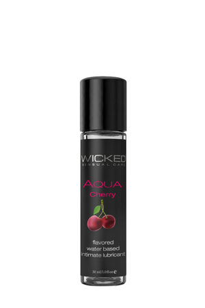 Їстівний лубрикант wicked aqua cherry flavored 30ml