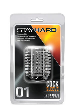 Насадка stay hard-cock sleeve 01, clear