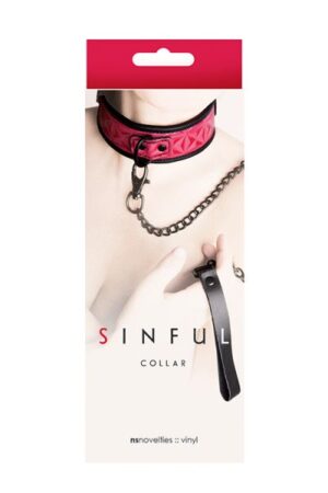 Нашийник з повідцем sinful collar