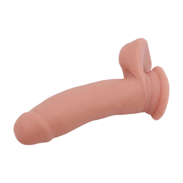 Фалоімітатор з мошонкою на присосці chisa sex lure, бежевий - Зображення 6