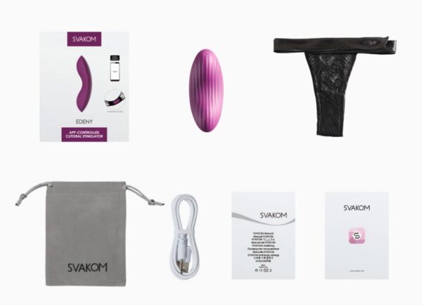 Вібратор з трусиками і функцією управління смартфоном svakom edeny violet - Зображення 6
