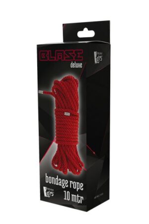 Мотузка для бондажа blaze deluxe bondage rope 10m red