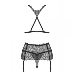 Комплект obsessive chiccanta 3 pcs set black s/M