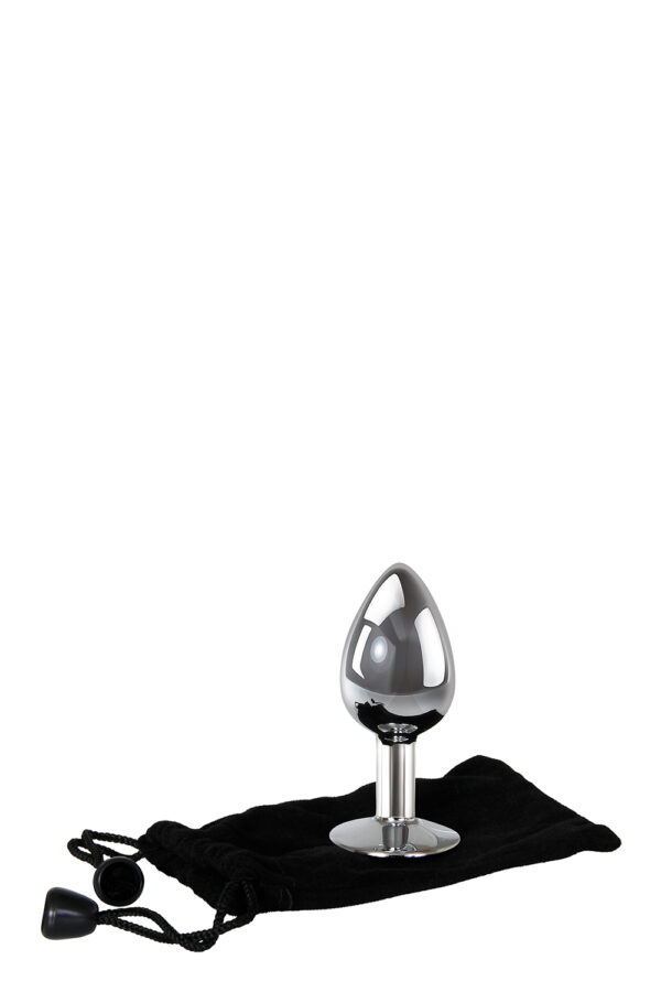 Анальний плаг з каменем a&e clear gem anal plug medium - Зображення 2