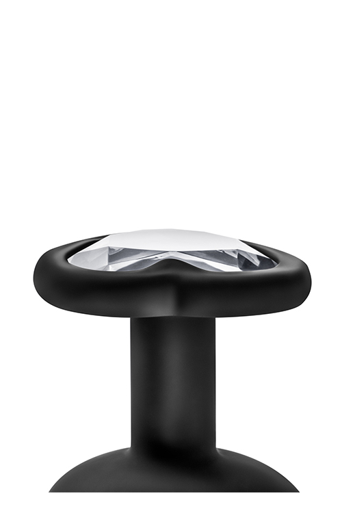 Анальна пробка з каменем blushtemptasia bling plug medium black - Зображення 5