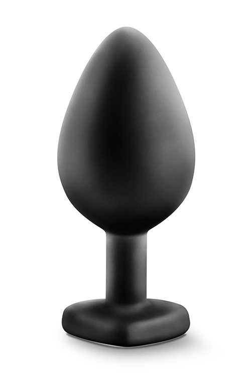 Анальна пробка з каменем blushtemptasia bling plug medium black - Зображення 7
