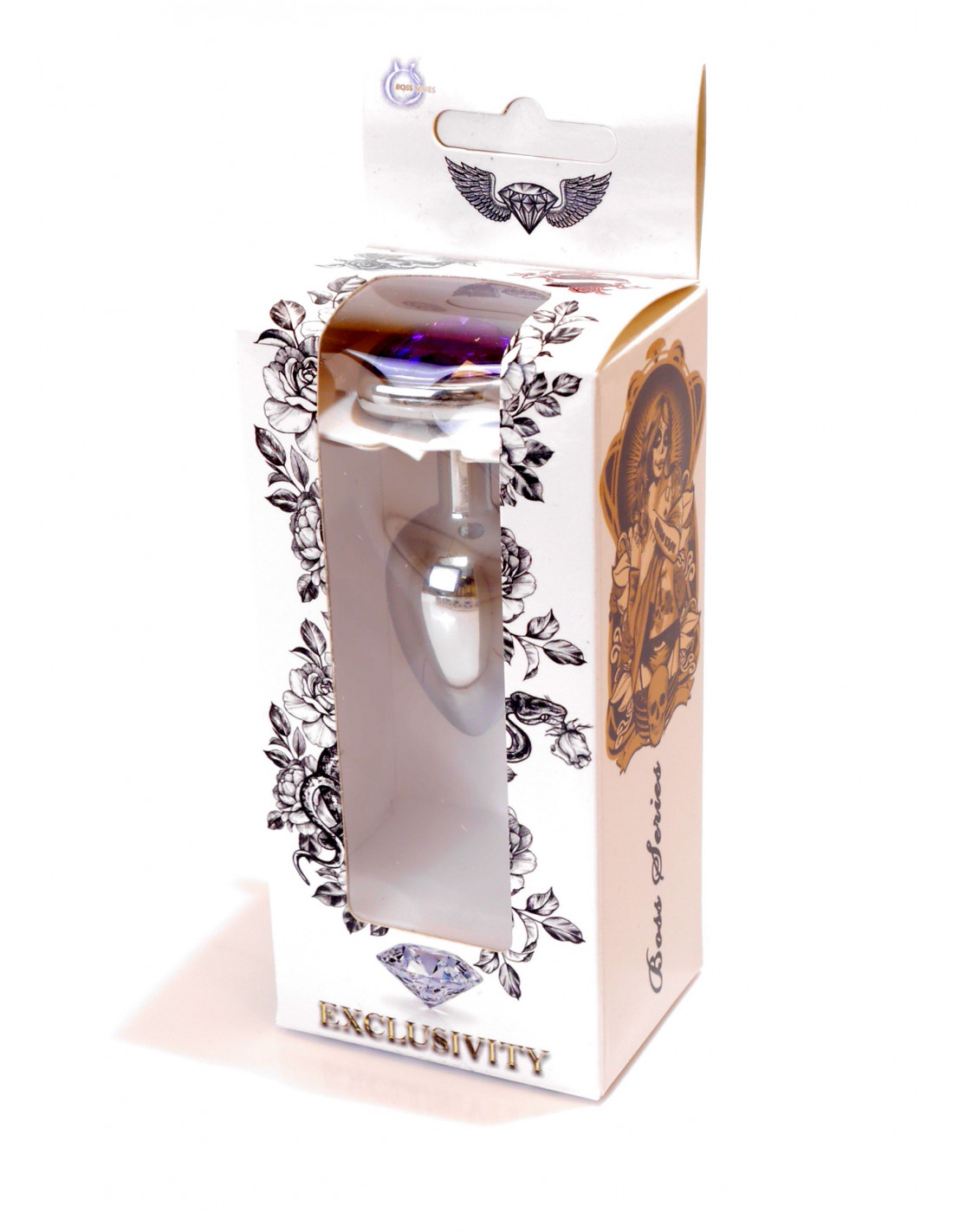 Анальна пробка s з фіолетовим каменем jewellery - Зображення 8