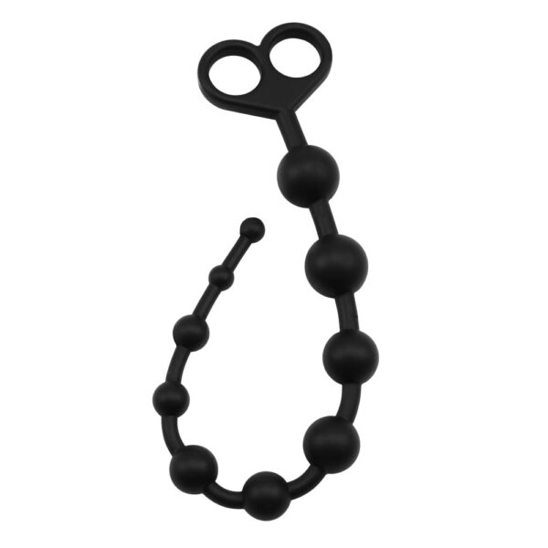 Анальний ланцюжок chisa black mont silicone чорний - Зображення 3