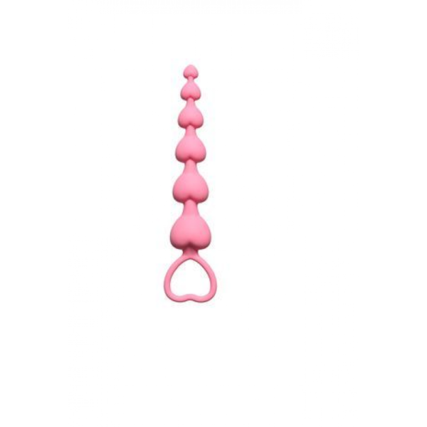 Анальний ланцюжок сердечка heart booty beads chisa - Зображення 3