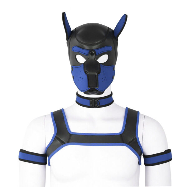 Бдсм маска собаки bondage puppy hood luv blue - Зображення 2